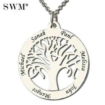 Women's Costume Letter Necklace Custom Family Tree of Life Necklaces with Families' Names Silver Collana Present for Mom Mother
Women's Costume Letter Necklace Custom Family Tree of Life Necklaces with Families' Names Silver Collana Present for Mom Mother