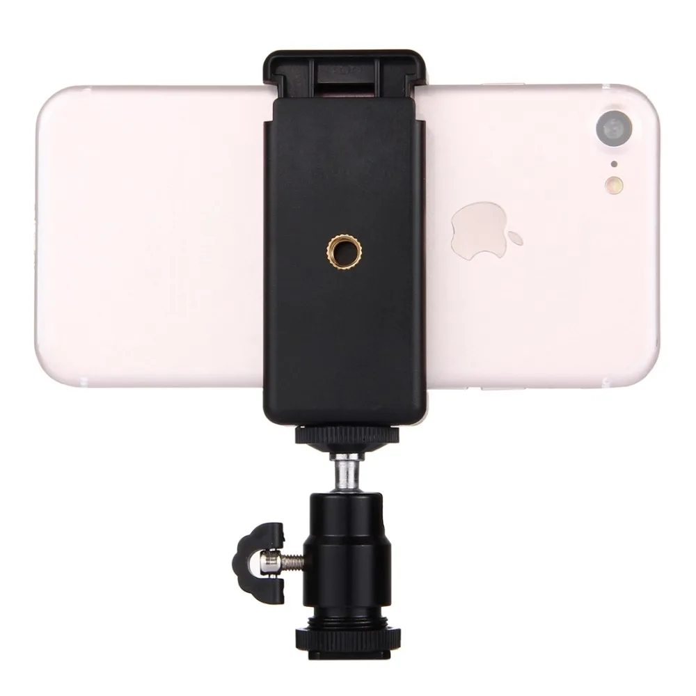 PULUZ 1/4 inch Hot Shoe Tripod Head + Tripod Stand Clamp for iPhone, Samsung, Huawei, HTC, 5.5cm - 8cm Width Smartphones
PULUZ 1/4 inch Hot Shoe Tripod Head + Tripod Stand Clamp for iPhone, Samsung, Huawei, HTC, 5.5cm - 8cm Width Smartphones