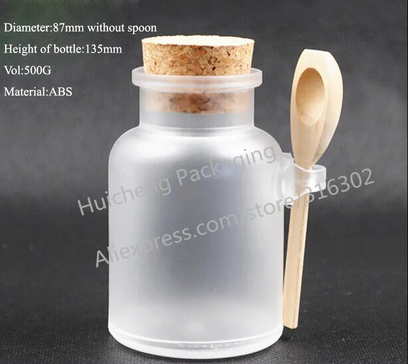 12 x 500g round ABS bath salt bottle with wooden spoon mask powder scrub plastic container
12 x 500g round ABS bath salt bottle with wooden spoon mask powder scrub plastic container