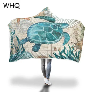WHQ Hooded Blanket Whale Turtle Winter Wearable Thick Sherpa Fleece Blanket Sofa Bed Throw For Adult Kids Joyous Cobija Cobertor
WHQ Hooded Blanket Whale Turtle Winter Wearable Thick Sherpa Fleece Blanket Sofa Bed Throw For Adult Kids Joyous Cobija Cobertor