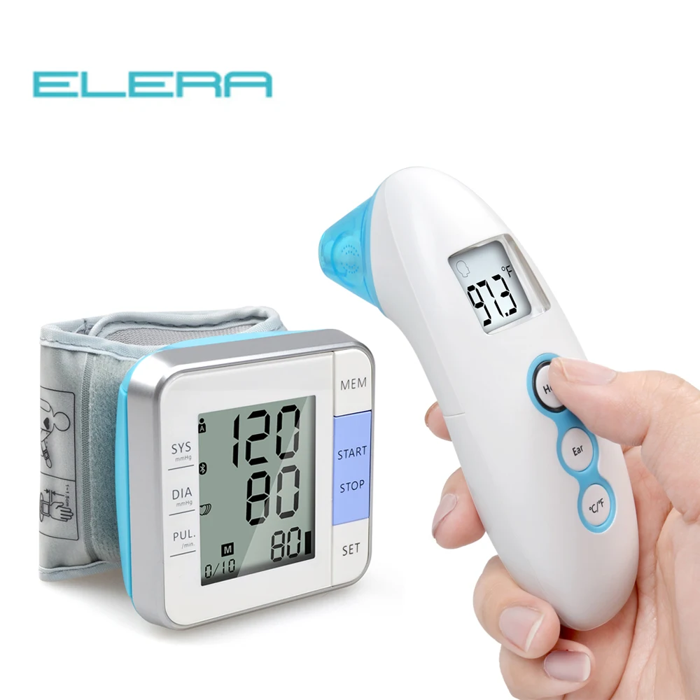 ELERA LCD Digital Wrist Blood Pressure Monitor & Infrared Baby Thermometer for Ear & forehead / Blood Pressure Meter Tonometer
ELERA LCD Digital Wrist Blood Pressure Monitor & Infrared Baby Thermometer for Ear & forehead / Blood Pressure Meter Tonometer