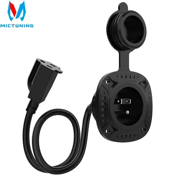 MICTUNING 13Amp 125V Upgraded RV AC Plug Port with 16" Integrated Extension Cord & Water-resistant Cap AC Power Supply Plug Port 
MICTUNING 13Amp 125V Upgraded RV AC Plug Port with 16" Integrated Extension Cord & Water-resistant Cap AC Power Supply Plug Port