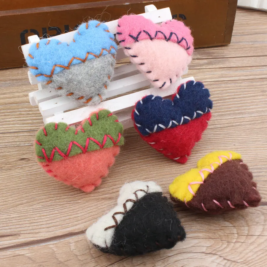 Mini Order 1PC 56*60MM Handmade Crochet Wool Felt Colorful Lovely Heart Button patch Sticker Girls Hair jewelry Elastic Band DIY
Mini Order 1PC 56*60MM Handmade Crochet Wool Felt Colorful Lovely Heart Button patch Sticker Girls Hair jewelry Elastic Band DIY