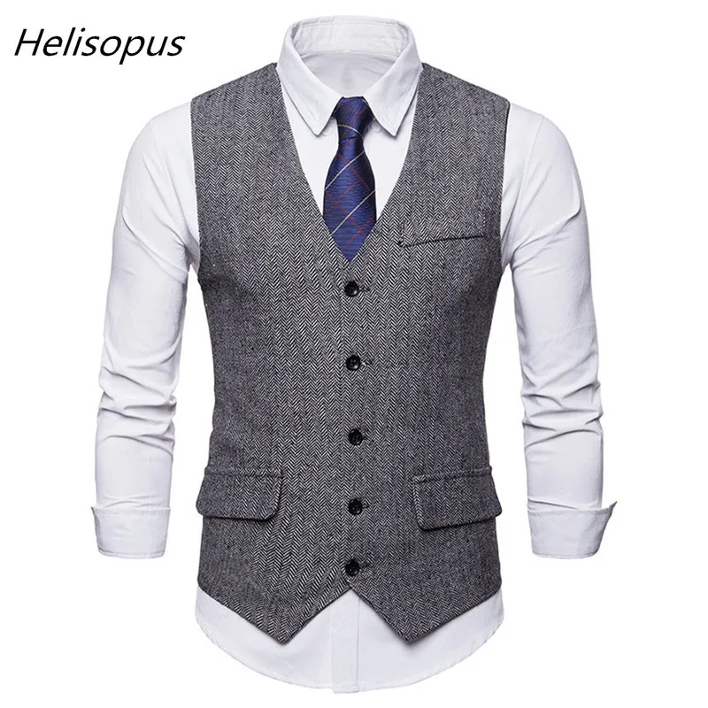Helisopus Men Classic Tweed Waistcoat Herringbone Slim Vest Suit Formal Business Vest
Helisopus Men Classic Tweed Waistcoat Herringbone Slim Vest Suit Formal Business Vest