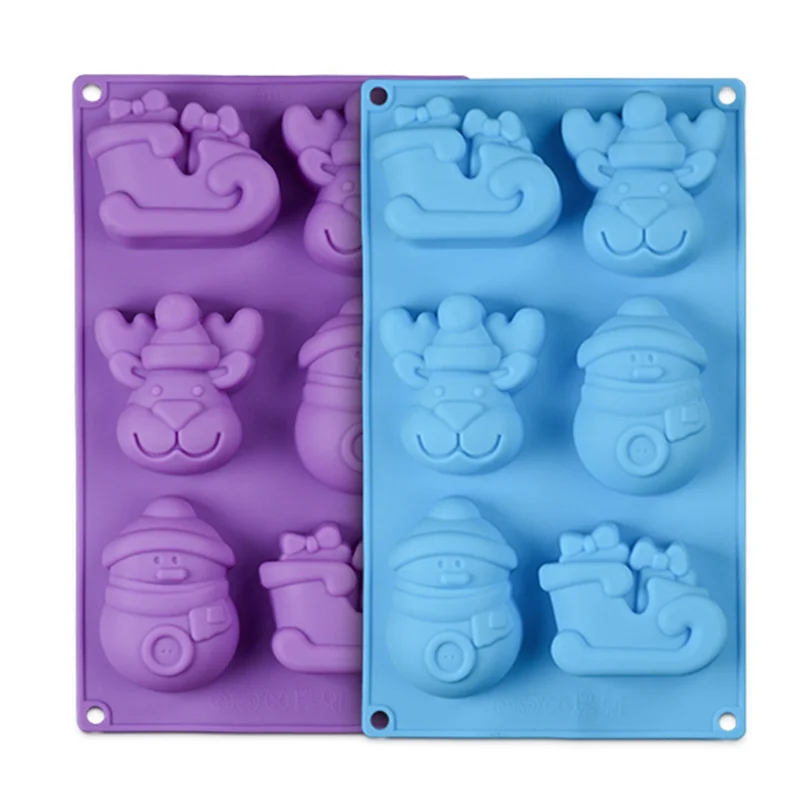 Silicone Christmas Deer Sled Santa Snowman Chocolate Mold For 3D Creative Candy Fondant Mould Cake Decorating Tools E352
Silicone Christmas Deer Sled Santa Snowman Chocolate Mold For 3D Creative Candy Fondant Mould Cake Decorating Tools E352