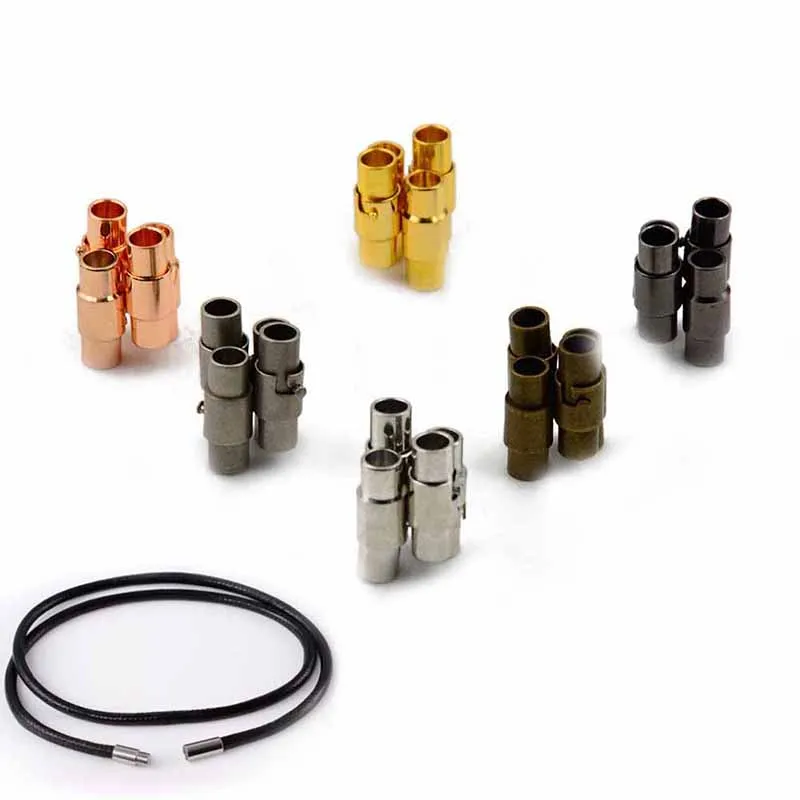 4Pcs/lot Gold Strong Round Magnetic Clasps Fit 4mm Leather Cord Bracelets DIY Connectors Accessories Making Fittings
4Pcs/lot Gold Strong Round Magnetic Clasps Fit 4mm Leather Cord Bracelets DIY Connectors Accessories Making Fittings