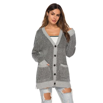 Knitted Sexy Deep V Neck Pockets Button Up Cardigan for Women Kawaii Ladies Cosy Loose Knit Cardigan Coat Oversized
Knitted Sexy Deep V Neck Pockets Button Up Cardigan for Women Kawaii Ladies Cosy Loose Knit Cardigan Coat Oversized