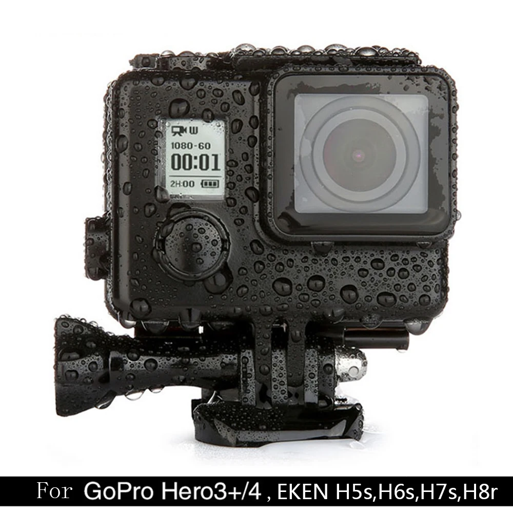 Водонепроницаемый чехол для камеры GoPro Hero 4/3 + EKEN H5S H6S H7S H8r h3r
Водонепроницаемый чехол для камеры GoPro Hero 4/3 + EKEN H5S H6S H7S H8r h3r