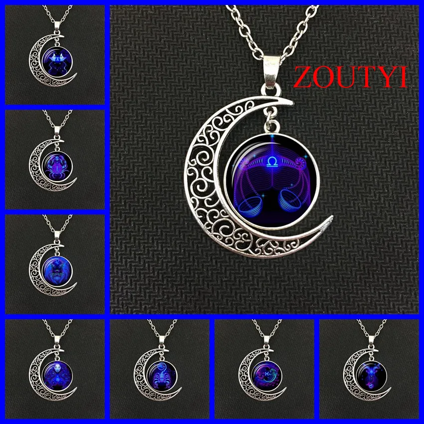 2018/fashion hot money Galaxy constellation design 12 horoscope constellation astrology female male glass convex moon necklace
2018/fashion hot money Galaxy constellation design 12 horoscope constellation astrology female male glass convex moon necklace