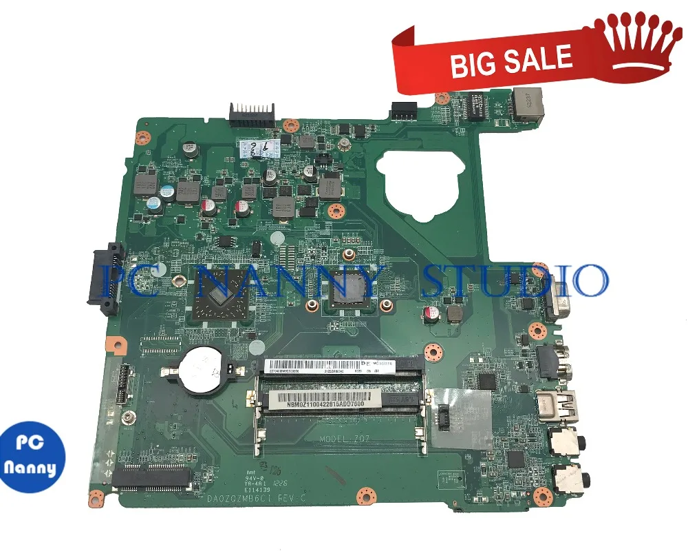 PCNANNY NBM0Z11004 for Acer aspire E1-421 ZQZ Laptop motherboard DA0ZQZMB6C0 DDR3 notebook mainboard tested
PCNANNY NBM0Z11004 for Acer aspire E1-421 ZQZ Laptop motherboard DA0ZQZMB6C0 DDR3 notebook mainboard tested