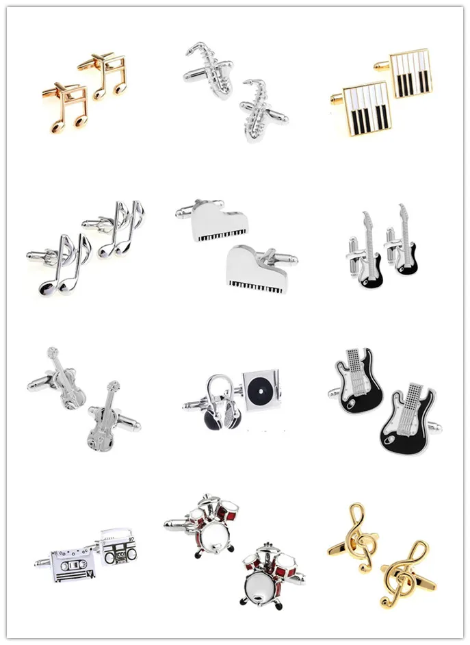 Guitar Cufflinks black silver color music design hot sale copper material cufflinks whoel sale&retail
Guitar Cufflinks black silver color music design hot sale copper material cufflinks whoel sale&retail