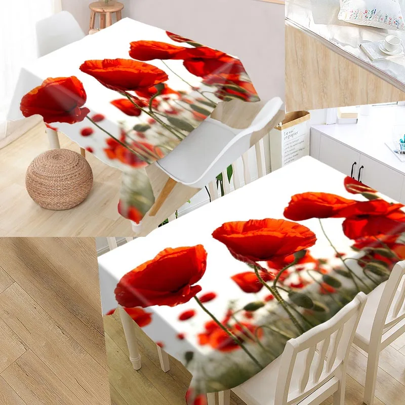 Custom Poppy Modern Dustproof Tablecloth High Quality Print Tablecloth Everything For Home And Kitchen
Custom Poppy Modern Dustproof Tablecloth High Quality Print Tablecloth Everything For Home And Kitchen