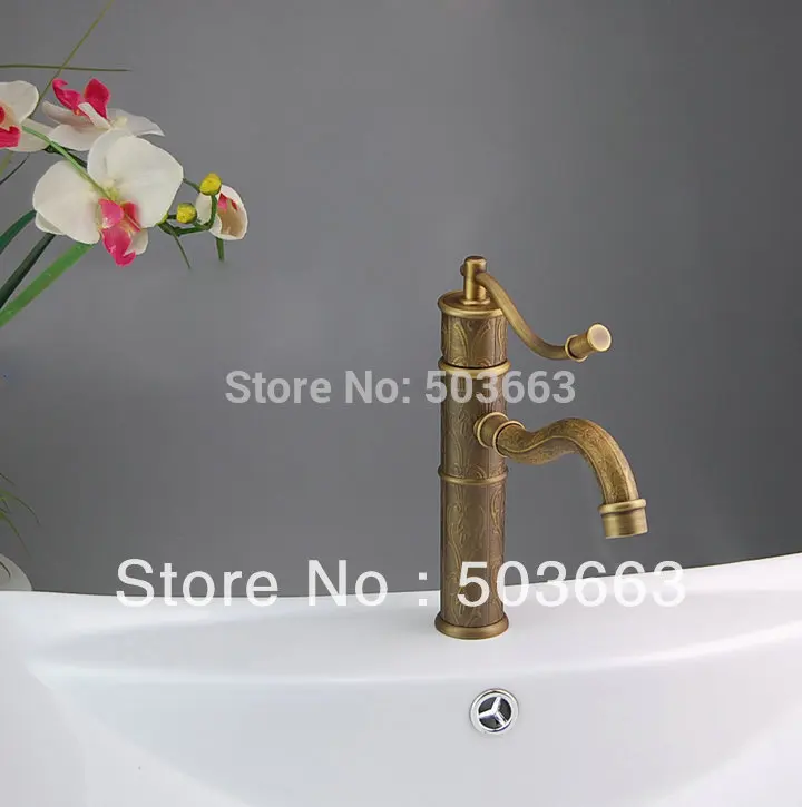 Contemporary Top Grade Deck Mount Bathroom & Kitchen Basin Faucet Antique Pattern Mixer Tap H-027
Contemporary Top Grade Deck Mount Bathroom & Kitchen Basin Faucet Antique Pattern Mixer Tap H-027