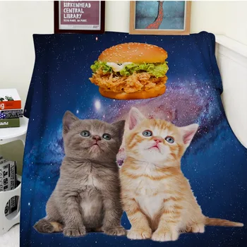 Blanket plaid Warmth Soft Plush Easy Care Machine Wash Funny Cute cat Coloful Galaxy nebula hungry Hamburg Plaids on bed blanket
Blanket plaid Warmth Soft Plush Easy Care Machine Wash Funny Cute cat Coloful Galaxy nebula hungry Hamburg Plaids on bed blanket