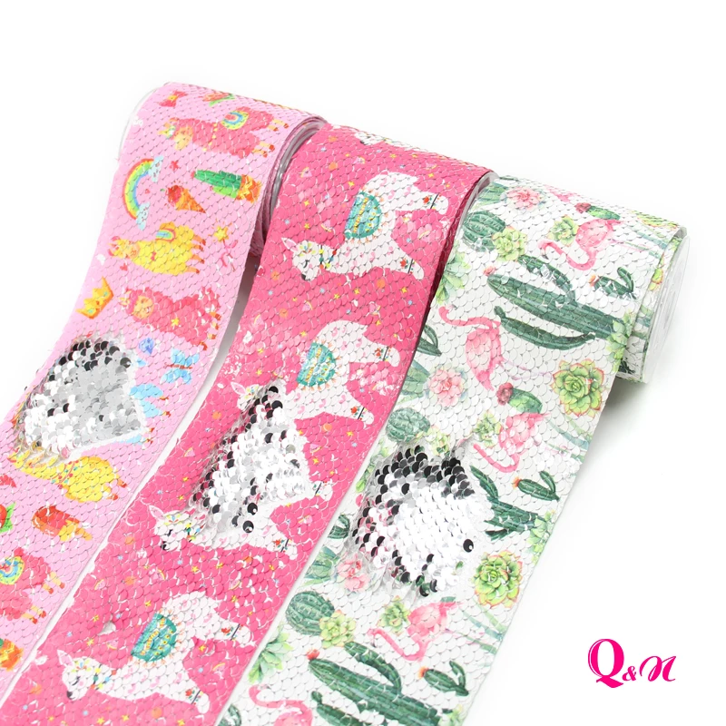 Thistle sequin ribbon 2yards 3inch 75mm Unicorn Alpaca cartoon printing ribbon for DIY Handmade Materials Hairbow Accessories
Thistle sequin ribbon 2yards 3inch 75mm Unicorn Alpaca cartoon printing ribbon for DIY Handmade Materials Hairbow Accessories