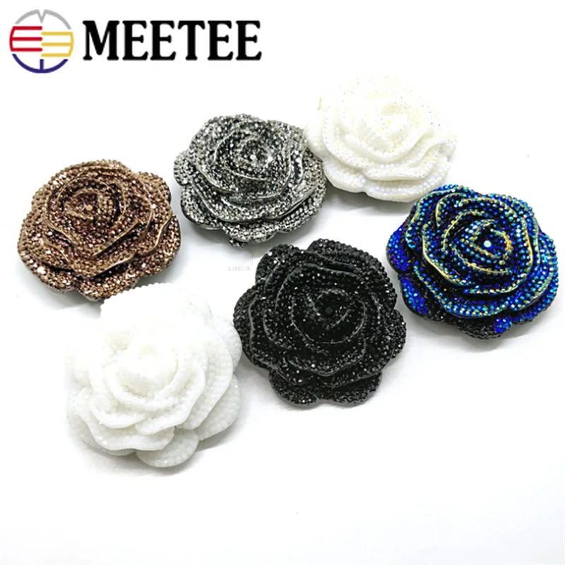 Meetee 5/10/20pc 46mm Plastic Resin Rhinestone Buttons Rose Flower Coat Decor Buckle DIY Garment Scrapbooking Sewing Accessories
Meetee 5/10/20pc 46mm Plastic Resin Rhinestone Buttons Rose Flower Coat Decor Buckle DIY Garment Scrapbooking Sewing Accessories
