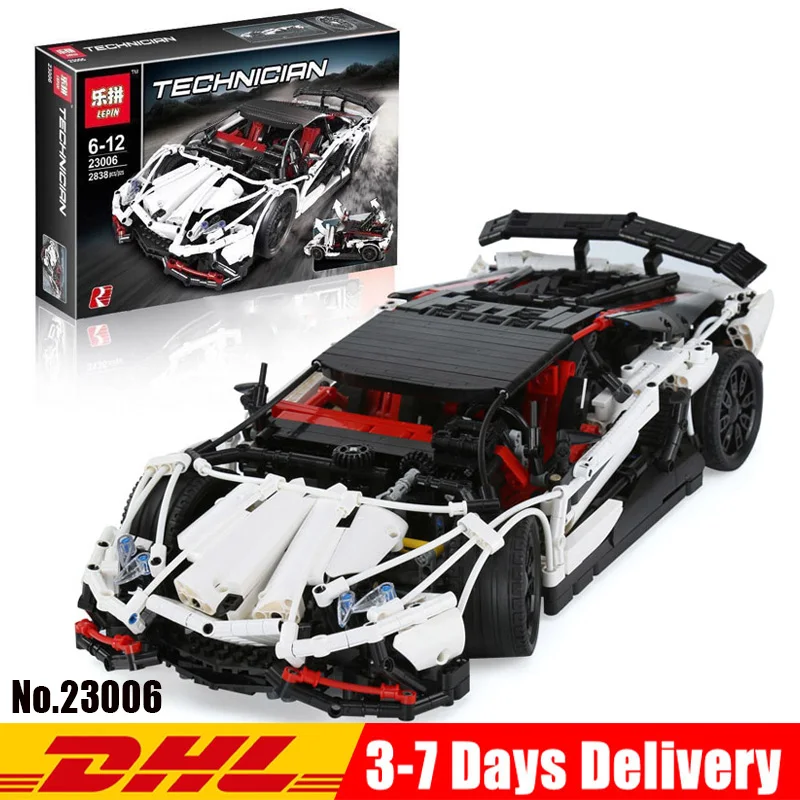 

Lepin 23006 Technic Series The Super Racing Car Set MOC-3918 legolyes Building Blocks Bricks Educational Toys Boy's Gifts Model