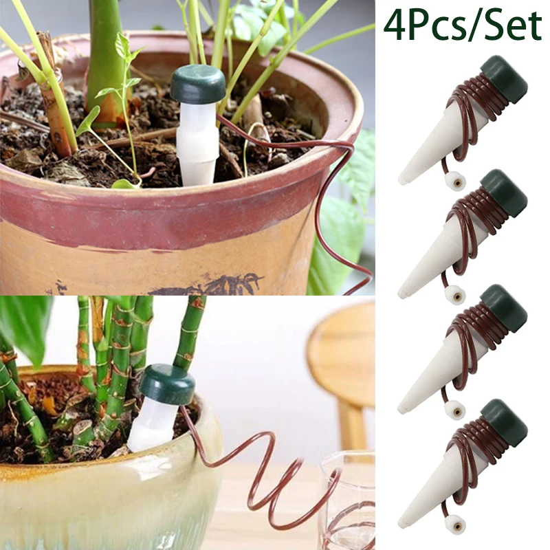 4 pcs/lot Ceramic Self Watering Spikes Automatic Plants Drip Irrigation Watering Stakes System for Watering Device
4 pcs/lot Ceramic Self Watering Spikes Automatic Plants Drip Irrigation Watering Stakes System for Watering Device