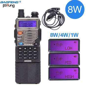 BAOFENG UV-5RE 8W powerful Walkie Talkie 3800mAh 10km long range uhf vhf Band portable cb ham radio Upgrade of UV5RE for hiking
BAOFENG UV-5RE 8W powerful Walkie Talkie 3800mAh 10km long range uhf vhf Band portable cb ham radio Upgrade of UV5RE for hiking