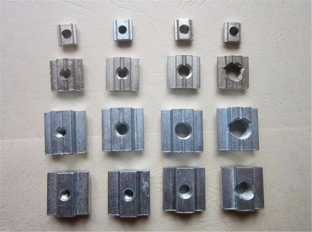 20pcs M4 M5 M6 M8 T Sliding Nut Block For 3030 Aluminum Profile Nickel Plated T Nut Sliding Nut Aluminum Connector
20pcs M4 M5 M6 M8 T Sliding Nut Block For 3030 Aluminum Profile Nickel Plated T Nut Sliding Nut Aluminum Connector