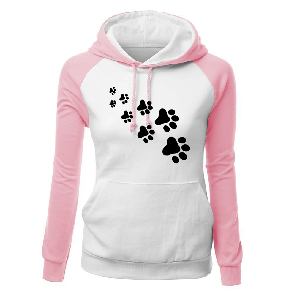 2018 New Fashion Hoodies Women Kawaii Sweatshirt Femmes Footprint Printing Pattern Thick Female Plus Size Sweatshirts Clothing
2018 New Fashion Hoodies Women Kawaii Sweatshirt Femmes Footprint Printing Pattern Thick Female Plus Size Sweatshirts Clothing