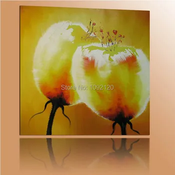 Hand Painted Home Decor Art Abstract Yellow Tulip Flower Oil Painting On Canvas Pop Paintings On The Wall
Hand Painted Home Decor Art Abstract Yellow Tulip Flower Oil Painting On Canvas Pop Paintings On The Wall
