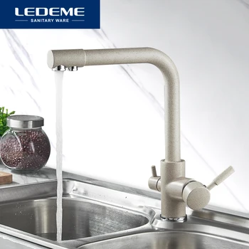 LEDEME Kitchen Faucet Dual Spout Drinking Water Filter Dot Brass Purifier Faucet Vessel Sink Mixer Tap Torneira L4055-3
LEDEME Kitchen Faucet Dual Spout Drinking Water Filter Dot Brass Purifier Faucet Vessel Sink Mixer Tap Torneira L4055-3