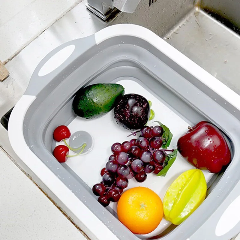 Multifunction Collapsible Cutting Board Drain Basket Vegetable Basin Portable Tub Best Price
Multifunction Collapsible Cutting Board Drain Basket Vegetable Basin Portable Tub Best Price