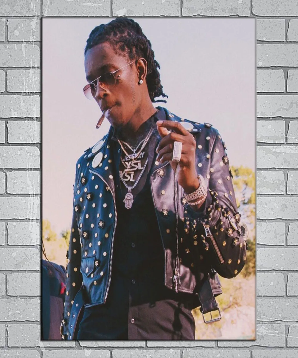 Young Thug Safe Custom Rap Hip Hop Music Light Canvas Poster 24x36 27x40 inch Home Decor N059 | Дом и сад