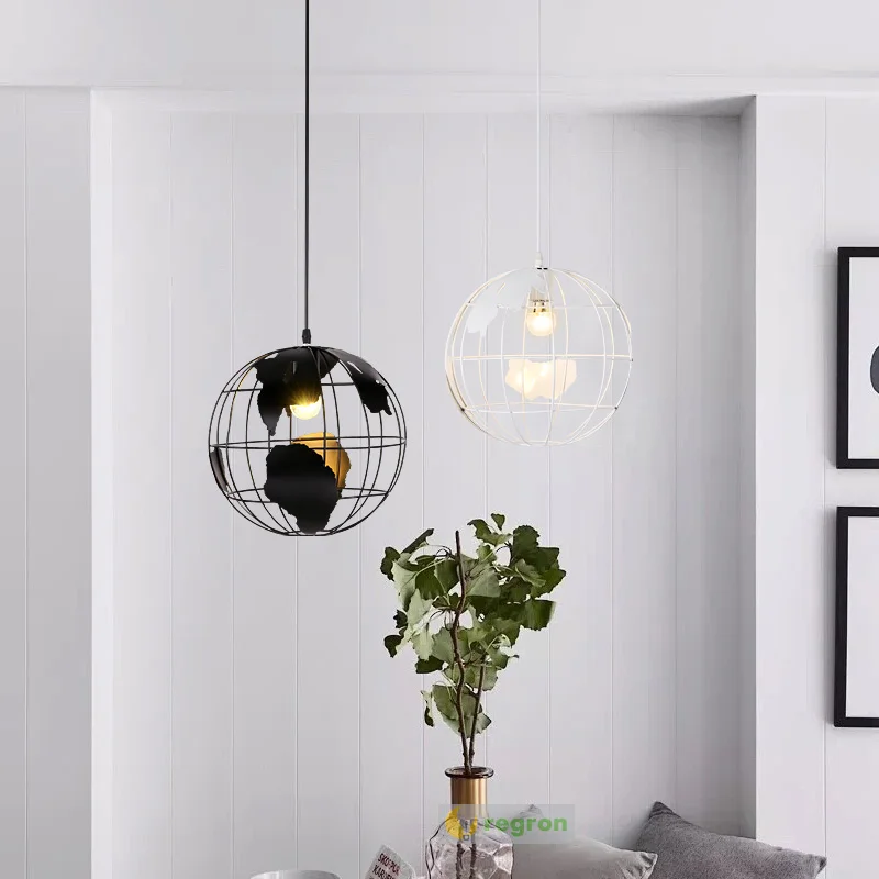 1 pcs Modern black/white globe Pendant Lamps for Dining room Light fashion Retro industrial Wrought Iron Pendant Lights
1 pcs Modern black/white globe Pendant Lamps for Dining room Light fashion Retro industrial Wrought Iron Pendant Lights
