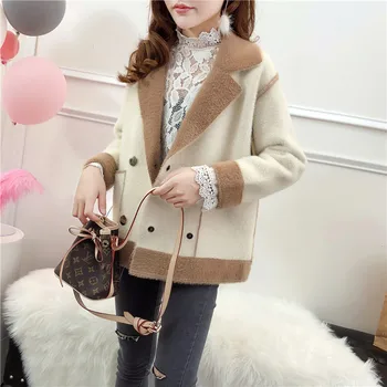 Ladies Streetwear High Quality Women Woolen Coat Fashionable 2020 Turm-down Cardigan Coat Soft Velvet Sweaters New Faux Sweater
Ladies Streetwear High Quality Women Woolen Coat Fashionable 2020 Turm-down Cardigan Coat Soft Velvet Sweaters New Faux Sweater