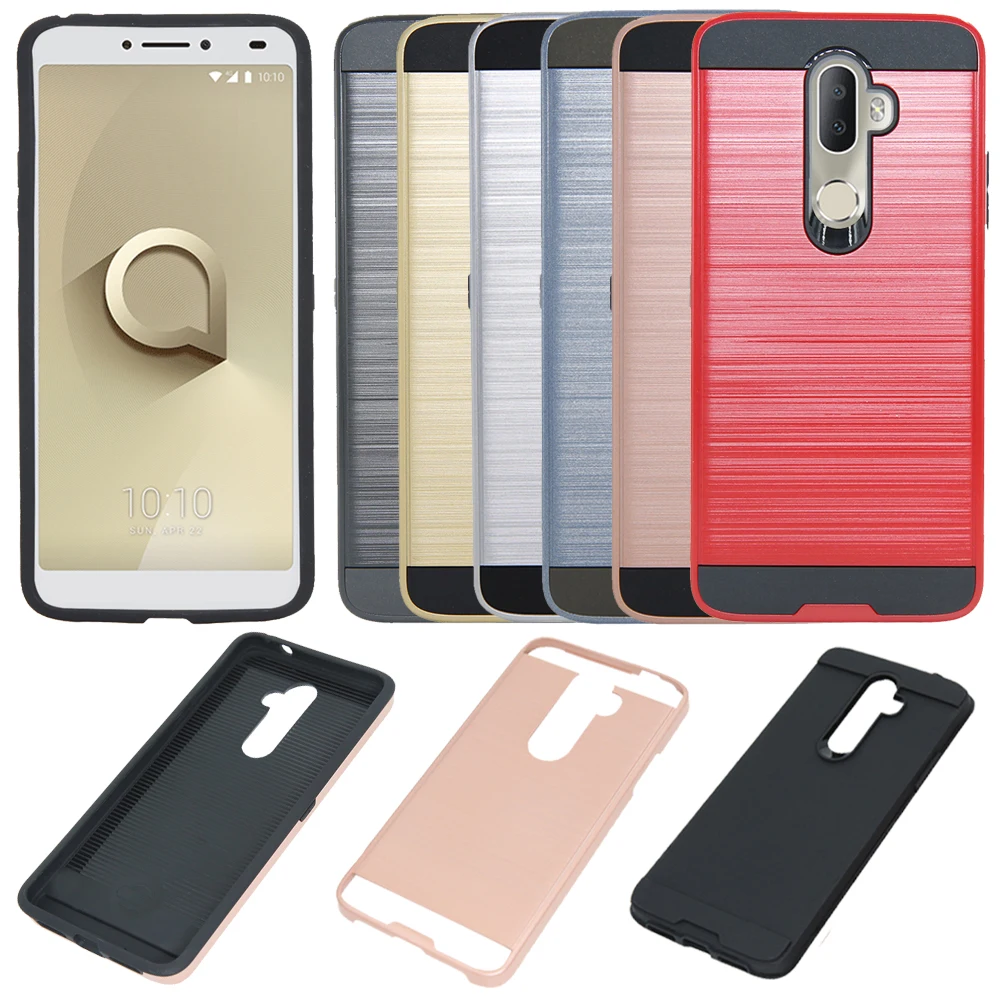 Dual Layer Hybrid Brushed Armor Case For Alcatel 3v Shockproof Slim Soft TPU & Hard Back Cover For Alcatel 3V 5099 5099D 5099A
Dual Layer Hybrid Brushed Armor Case For Alcatel 3v Shockproof Slim Soft TPU & Hard Back Cover For Alcatel 3V 5099 5099D 5099A
