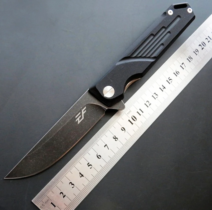EF72 Folding knife D2 stonewashed blade G10 handle ball bearing Flipper Camping pocket Knife Survival Hunting EDC Hand Tool
EF72 Folding knife D2 stonewashed blade G10 handle ball bearing Flipper Camping pocket Knife Survival Hunting EDC Hand Tool