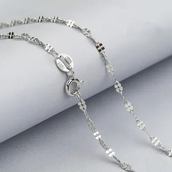 Sterling Silver Necklace Wholesale 925 Chain Clover Fashion Jewelry Necklace for Women Clover Necklace S925 Print Twisted Chain
Sterling Silver Necklace Wholesale 925 Chain Clover Fashion Jewelry Necklace for Women Clover Necklace S925 Print Twisted Chain