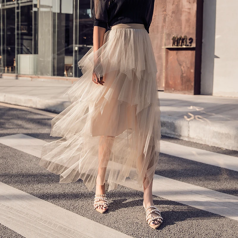 New 2019 Spring Summer Women's Sexy Skirt Elegant Ladies Mesh Ball Gown Skirts Casual Cute Mid-Calf Skirt S-3XL Pink Black
New 2019 Spring Summer Women's Sexy Skirt Elegant Ladies Mesh Ball Gown Skirts Casual Cute Mid-Calf Skirt S-3XL Pink Black