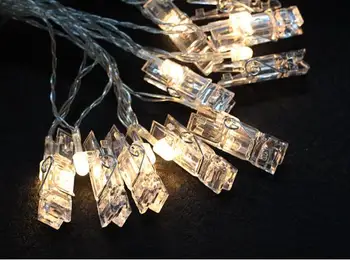 Creative String Lights Led Photo Clip Light 1.5M 10LEDs Home Decoration AA Battery Operated
Creative String Lights Led Photo Clip Light 1.5M 10LEDs Home Decoration AA Battery Operated