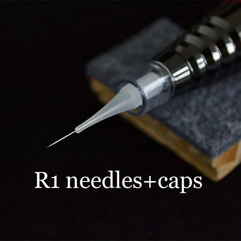 50PCS 1R Tattoo needles and 50pcs 1R tips For Permanent Makeup Machine Eyebrow Needles Lips pins +round nozzle tips caps
50PCS 1R Tattoo needles and 50pcs 1R tips For Permanent Makeup Machine Eyebrow Needles Lips pins +round nozzle tips caps