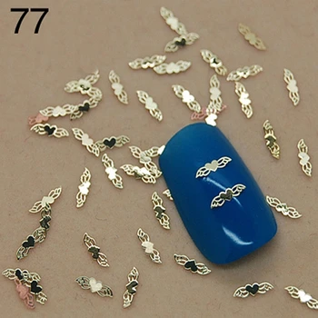 

More than 700 pcs/lot Golden Metal Nail Art Jewelry Nail Decoration Tiny Slice Metal Stud Accessories k77