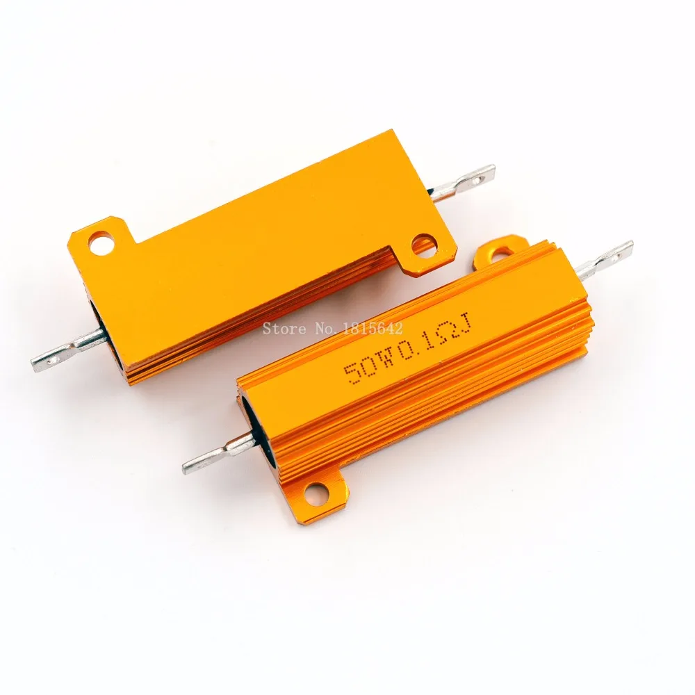 RX24 50W 0.1R 0.1RJ Metal Aluminum Case High Power Resistor Golden Metal Shell Case Heatsink Resistance Resistor 0.1 ohm
RX24 50W 0.1R 0.1RJ Metal Aluminum Case High Power Resistor Golden Metal Shell Case Heatsink Resistance Resistor 0.1 ohm