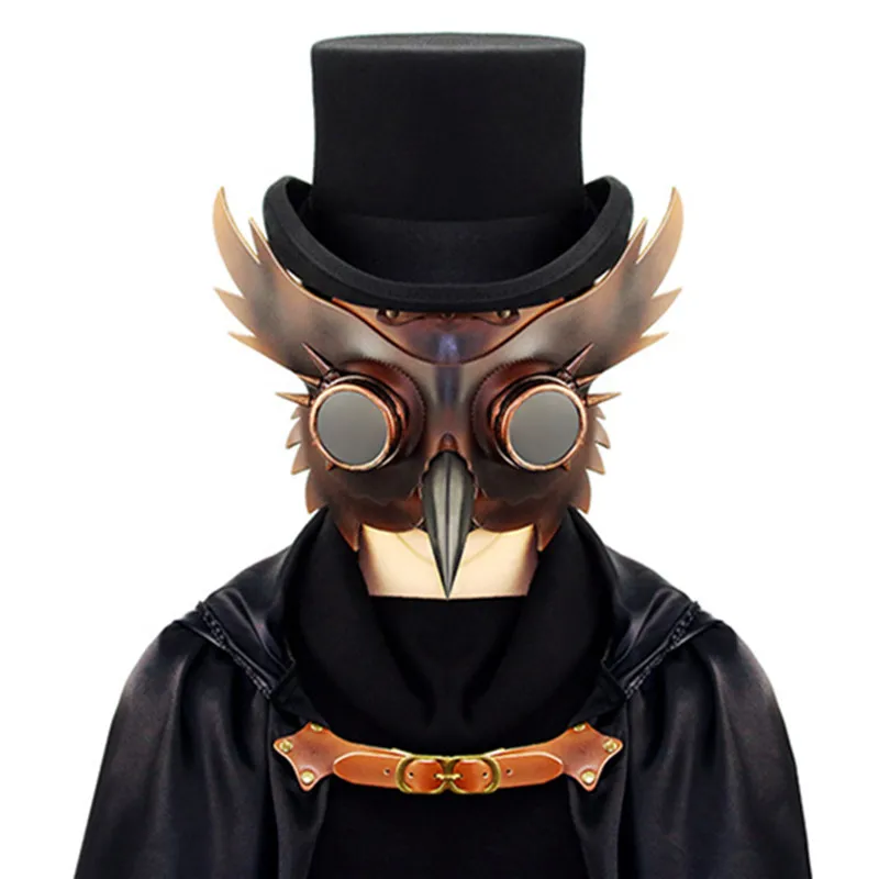 Handmade simulation face mask head ornament plague bird beak PU metal headgear halloween prop bar party gift animal punk masks
Handmade simulation face mask head ornament plague bird beak PU metal headgear halloween prop bar party gift animal punk masks