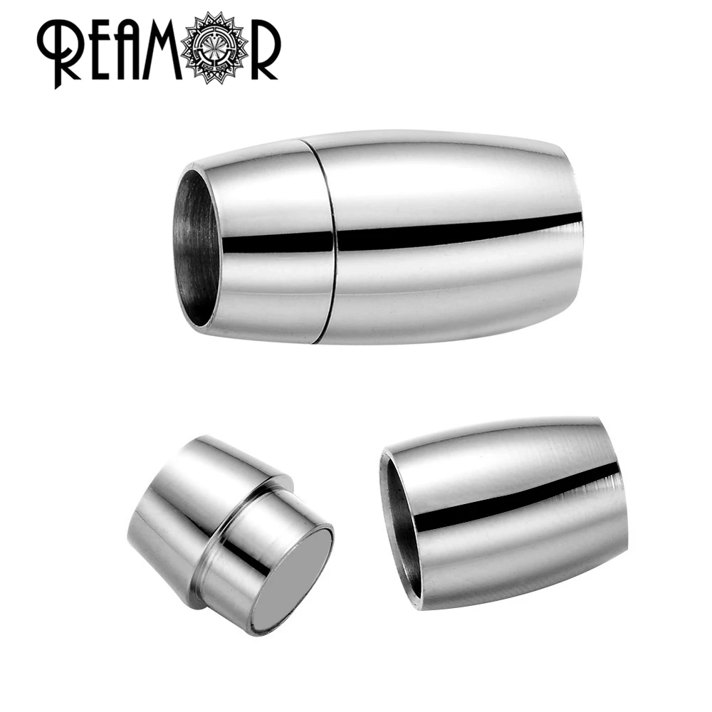 REAMOR 8mm High Polished Jewelry Findings Leather Bracelet Clasp DIY Stainless Steel Magnet Hook Magnetic Clasp Wholesale
REAMOR 8mm High Polished Jewelry Findings Leather Bracelet Clasp DIY Stainless Steel Magnet Hook Magnetic Clasp Wholesale