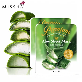 MISSHA 10pcs/set Premium Aloe Sheet Mask Moisturizing Whitening Acne Treatment Face Care Facial mask
MISSHA 10pcs/set Premium Aloe Sheet Mask Moisturizing Whitening Acne Treatment Face Care Facial mask