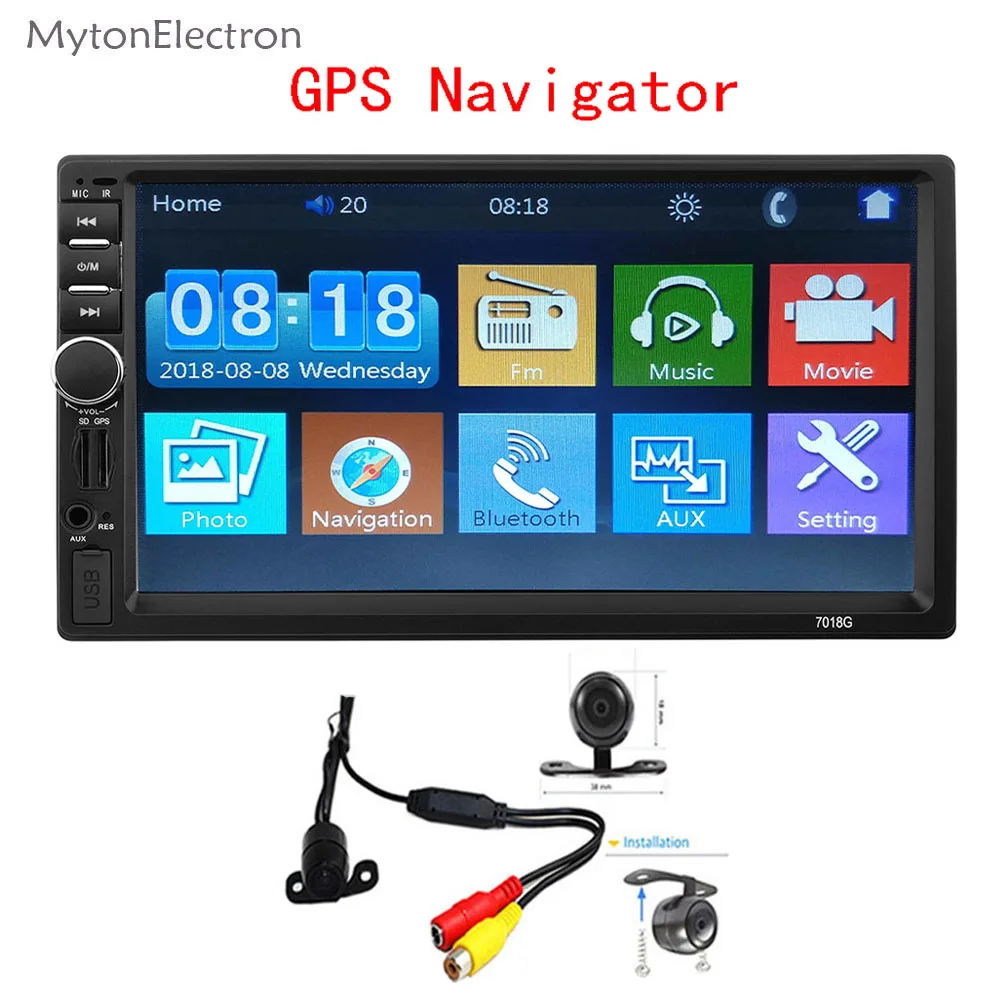 2 Din GPS Navigator Navigation mp5 Car radio 7" Player Touch Screen Video Multimedia Audio Stereo camera for Android phone
2 Din GPS Navigator Navigation mp5 Car radio 7" Player Touch Screen Video Multimedia Audio Stereo camera for Android phone