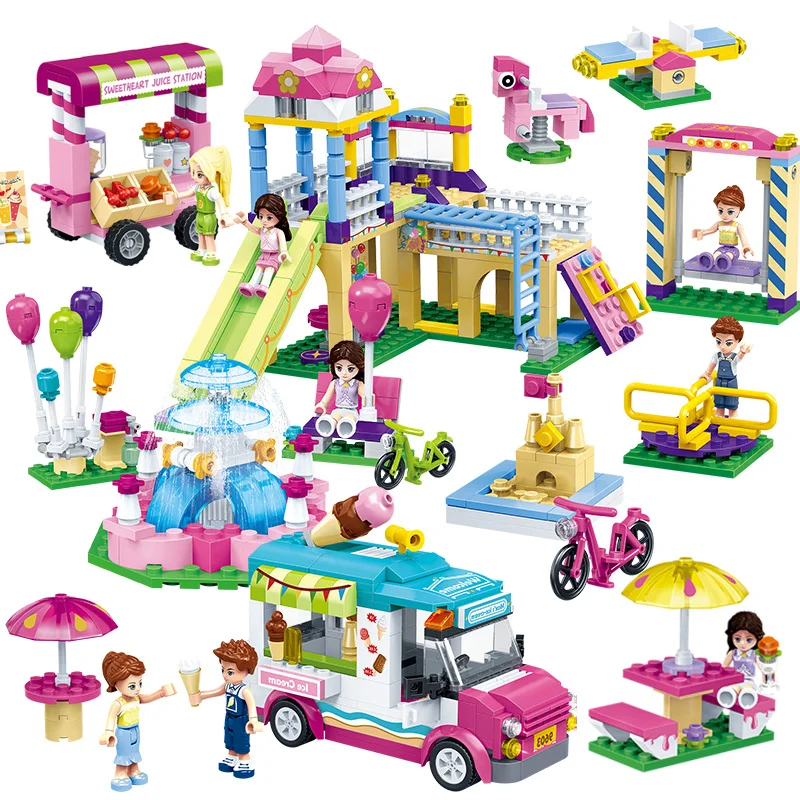 Compatible Legoed city mini shop store princess dream park pink gift building girls blocks icecream car Friends Series Houses
Compatible Legoed city mini shop store princess dream park pink gift building girls blocks icecream car Friends Series Houses