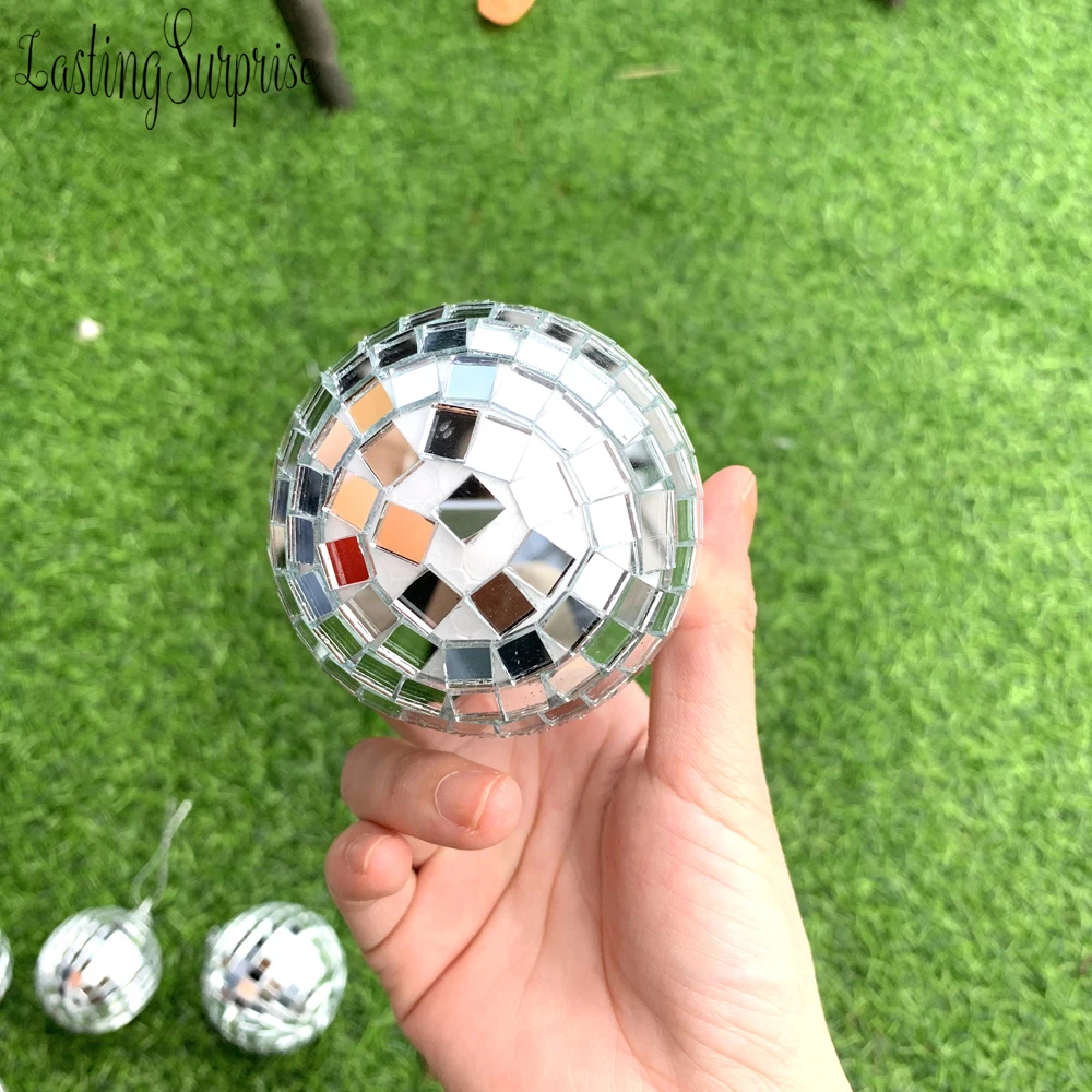 Reflective Mirror Ball Table Decoration Kids Birthday Party