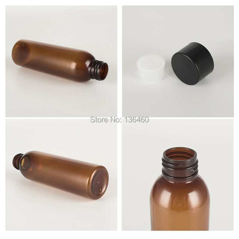 150ml amber plastic bottle