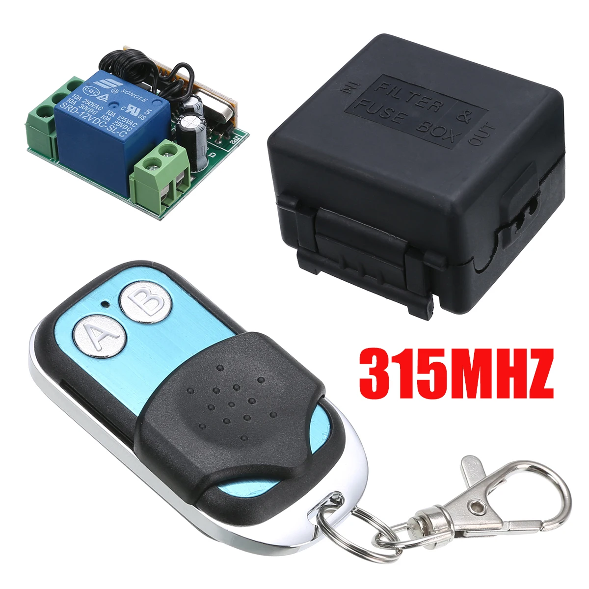 New Arrival 1pc DC 12V 315MHZ Wireless Remote Control 2CH Remote Control Switch Transceiver Receiver for Radio Relay
New Arrival 1pc DC 12V 315MHZ Wireless Remote Control 2CH Remote Control Switch Transceiver Receiver for Radio Relay