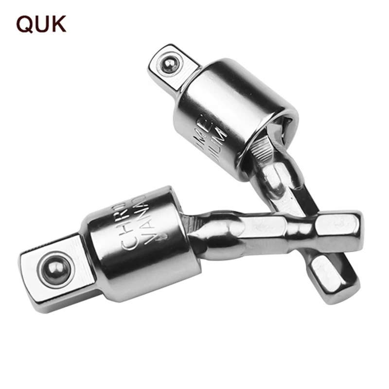 QUK 1/4" 3/8" Hex Shank Drill Bit Wrench Hex Handle 360 Degree Socket Adapter Drive Ratchet Extension Tool Square Head
QUK 1/4" 3/8" Hex Shank Drill Bit Wrench Hex Handle 360 Degree Socket Adapter Drive Ratchet Extension Tool Square Head