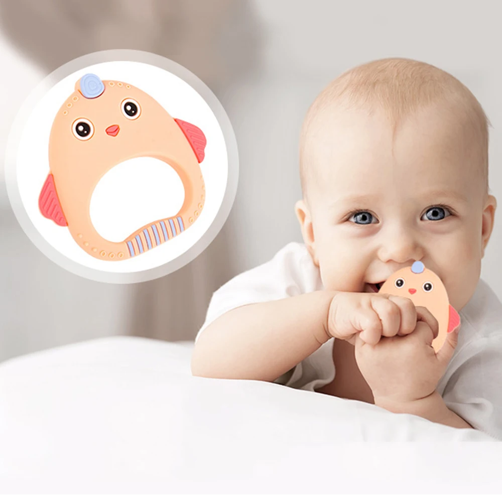 Food Grade Silicone Teethers Chicken Cartoon Pattern Cute Teether Newborn Infant Baby Silicone Chew Charms BPA Free Wholesale
Food Grade Silicone Teethers Chicken Cartoon Pattern Cute Teether Newborn Infant Baby Silicone Chew Charms BPA Free Wholesale