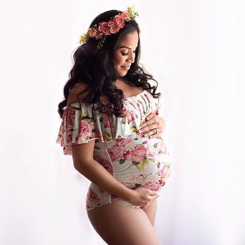 Комбинезон для беременных с оборками фотосессии | Мать и ребенок